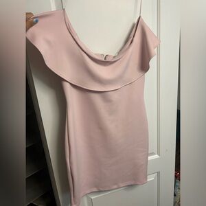 GUESS off the shoulder bodycon dress